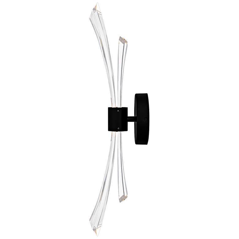 Image 4 Quoizel Cecily 22 1/2" High Matte Black LED Wall Sconce more views