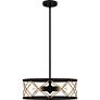4_Quoizel Cedar Park 18" Wide Matte Black 4-Light Pendant more views