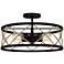 Quoizel Cedar Park 18"W Matte Black 4-Light Ceiling Light