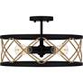 5_Quoizel Cedar Park 18"W Matte Black 4-Light Ceiling Light more views