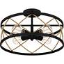 6_Quoizel Cedar Park 18"W Matte Black 4-Light Ceiling Light more views