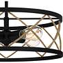 7_Quoizel Cedar Park 18"W Matte Black 4-Light Ceiling Light more views
