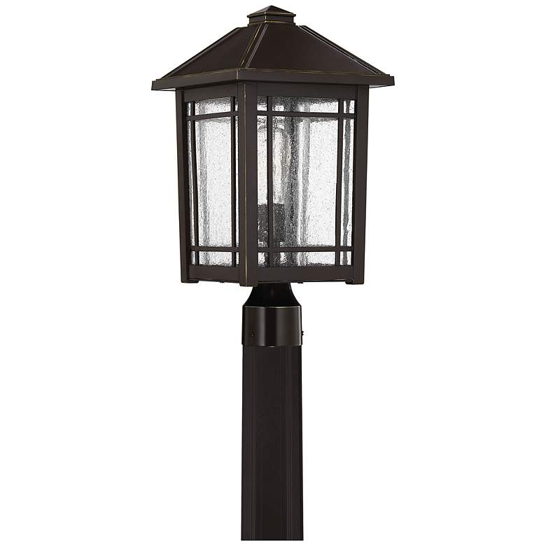Image 2 Quoizel Cedar Point 18" High Palladian Bronze Outdoor Post Light more views