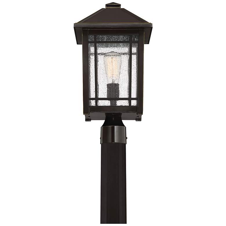 Image 4 Quoizel Cedar Point 18" High Palladian Bronze Outdoor Post Light more views