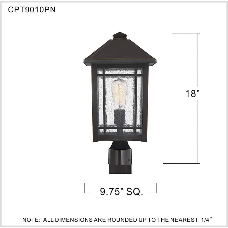 Image 6 Quoizel Cedar Point 18" High Palladian Bronze Outdoor Post Light more views