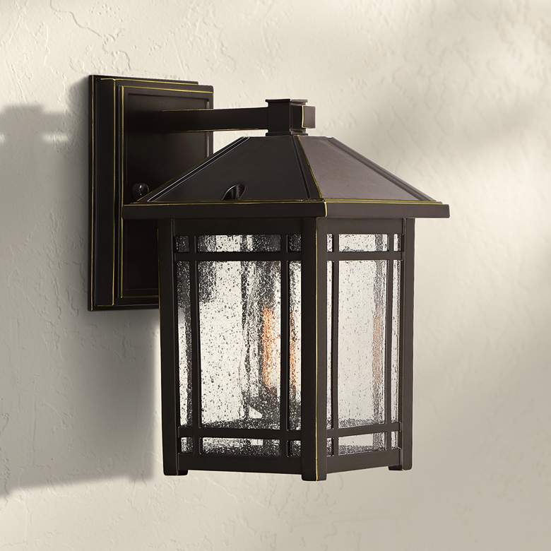 Image 1 Quoizel Cedar Point 9 3/4" High Palladian Bronze Outdoor Wall Light