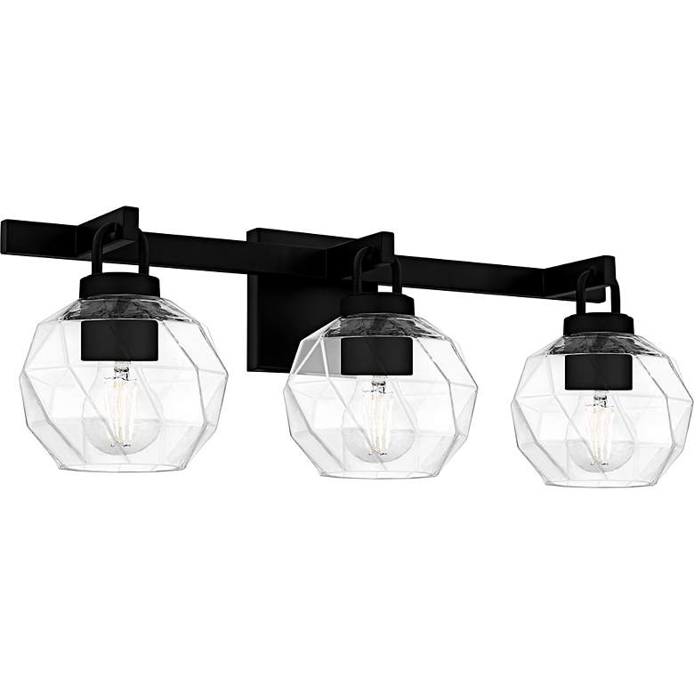 Image 3 Quoizel Celina 24" Wide Matte Black 3-Light Bath Light more views