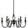 Quoizel Ceremony 28"W Palladian Bronze 6-Light Chandelier 