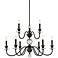 Quoizel Ceremony 32"W Palladian Bronze 9-Light Chandelier