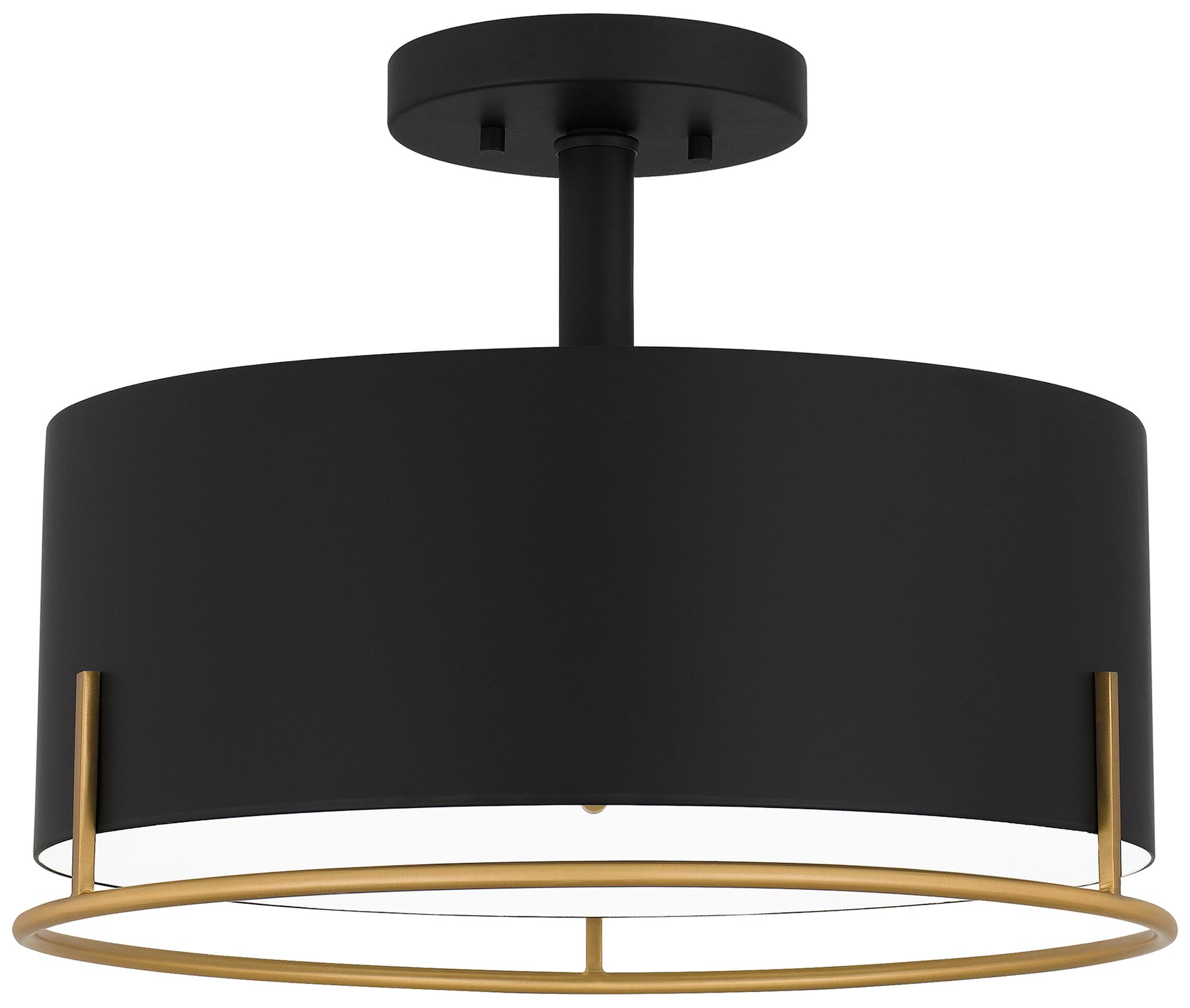 Quoizel Chalfont 15" Wide Matte Black Ceiling Light