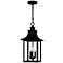 Quoizel Chancellor 10" Wide Mystic Black 3-Light Pendant