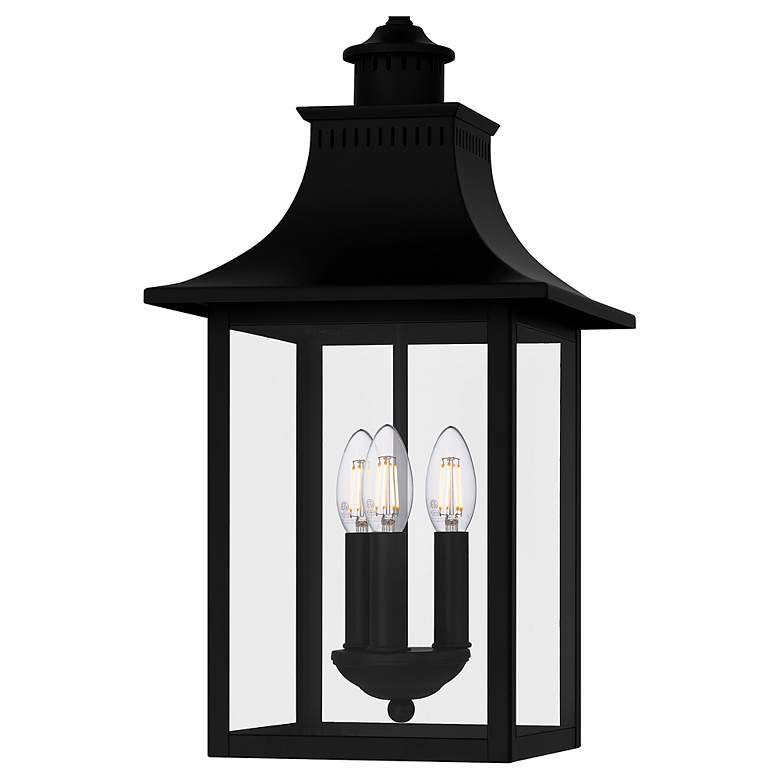 Image 5 Quoizel Chancellor 10" Wide Mystic Black 3-Light Pendant more views
