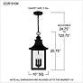 7_Quoizel Chancellor 10" Wide Mystic Black 3-Light Pendant more views
