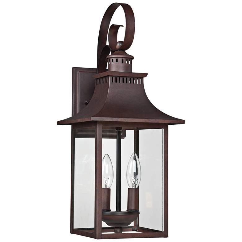 Image 2 Quoizel Chancellor 19 inch High Copper Bronze Outdoor Lantern Wall Light