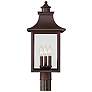 Thumbnail3 of Quoizel Chancellor 22" High Copper Bronze Outdoor Post light more views