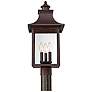 Thumbnail4 of Quoizel Chancellor 22" High Copper Bronze Outdoor Post light more views