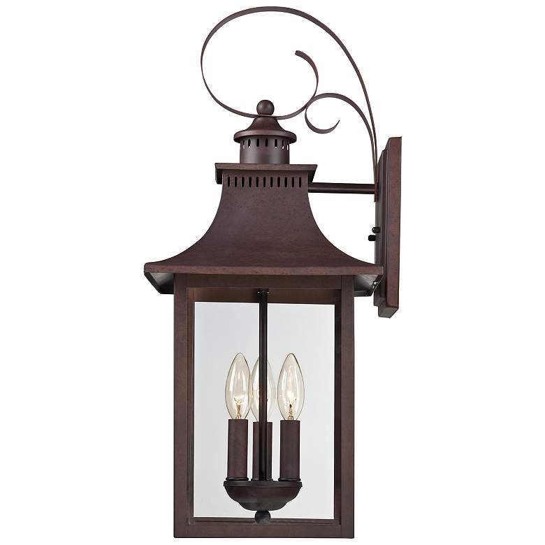 Image 4 Quoizel Chancellor 23 1/2" Copper Bronze Outdoor Lantern Wall Light more views