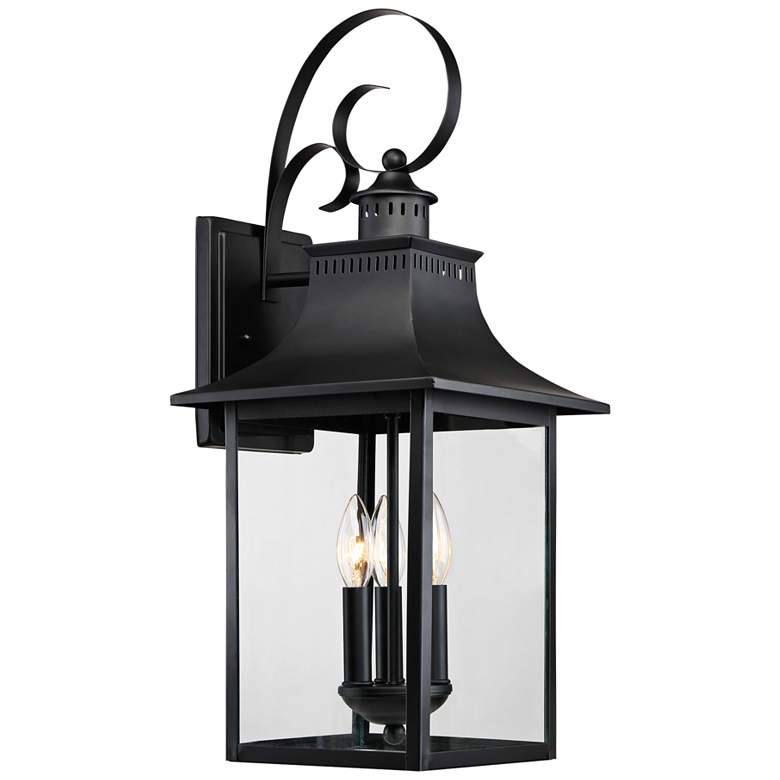 Image 2 Quoizel Chancellor 23 1/2 inchH Mystic Black Outdoor Wall Light