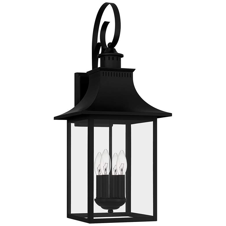 Image 3 Quoizel Chancellor 28" High Mystic Black Outdoor Wall Light