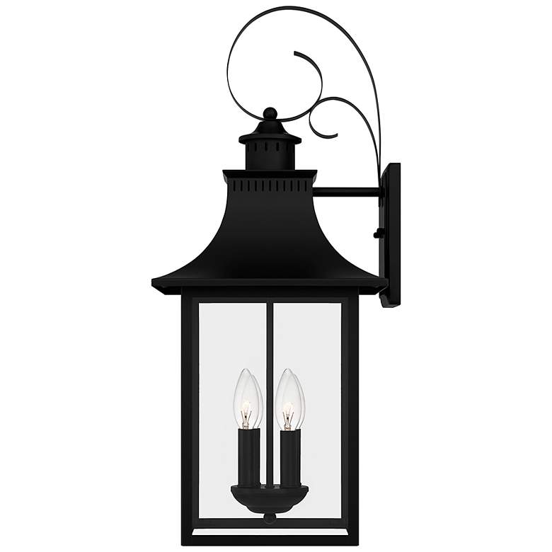Image 4 Quoizel Chancellor 28 inch High Mystic Black Outdoor Wall Light more views