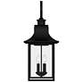 Quoizel Chancellor 28" High Mystic Black Outdoor Wall Light in scene