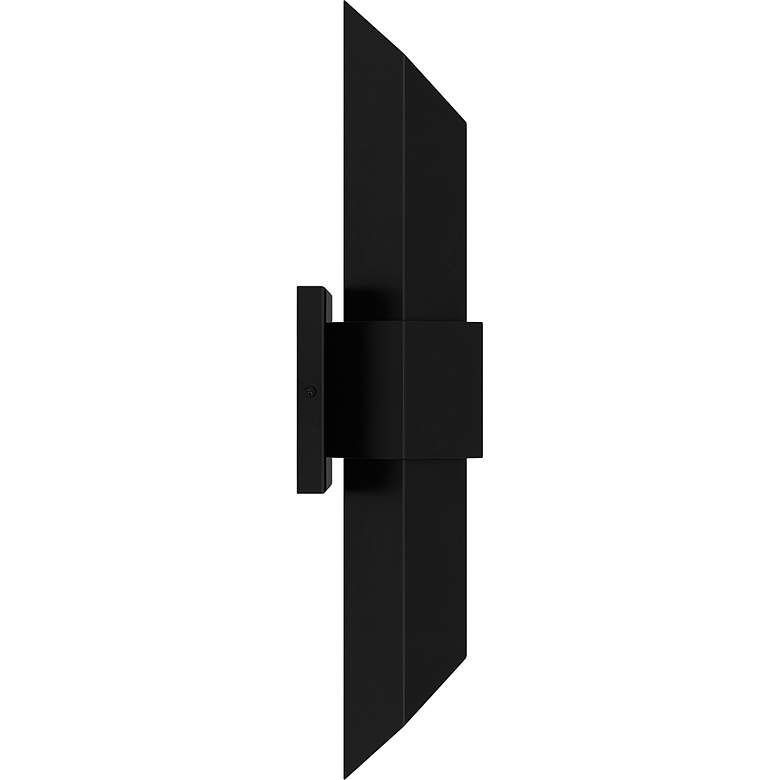 Image 4 Quoizel Chasm 20.5" Gold and Black Modern LED Outdoor Wall Light more views
