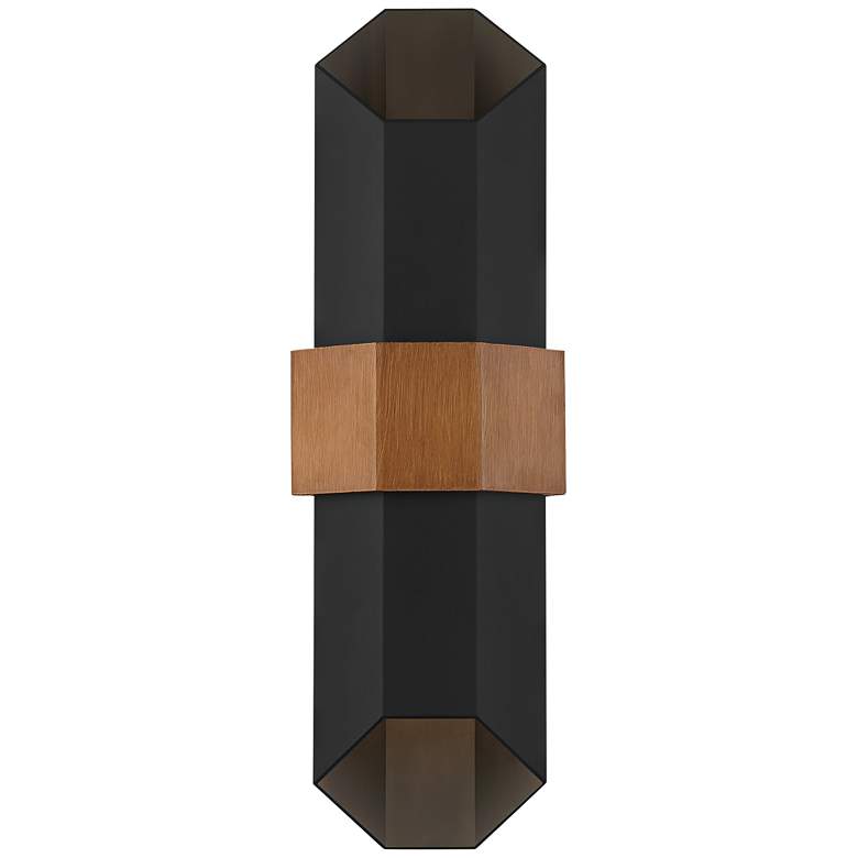 Image 3 Quoizel Chasm 20 1/2" High Matte Black LED Outdoor Wall Light more views