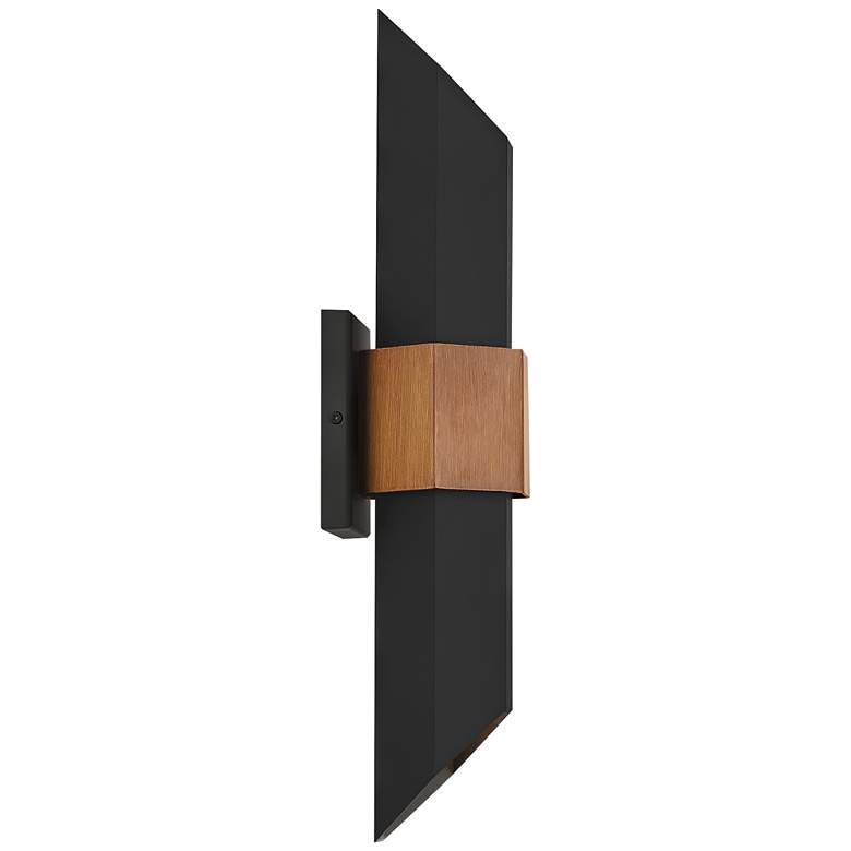 Image 4 Quoizel Chasm 20 1/2" High Matte Black LED Outdoor Wall Light more views