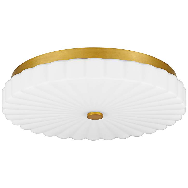 Image 2 Quoizel Cherbury 16" Wide Brushed Gold LED Ceiling Light more views