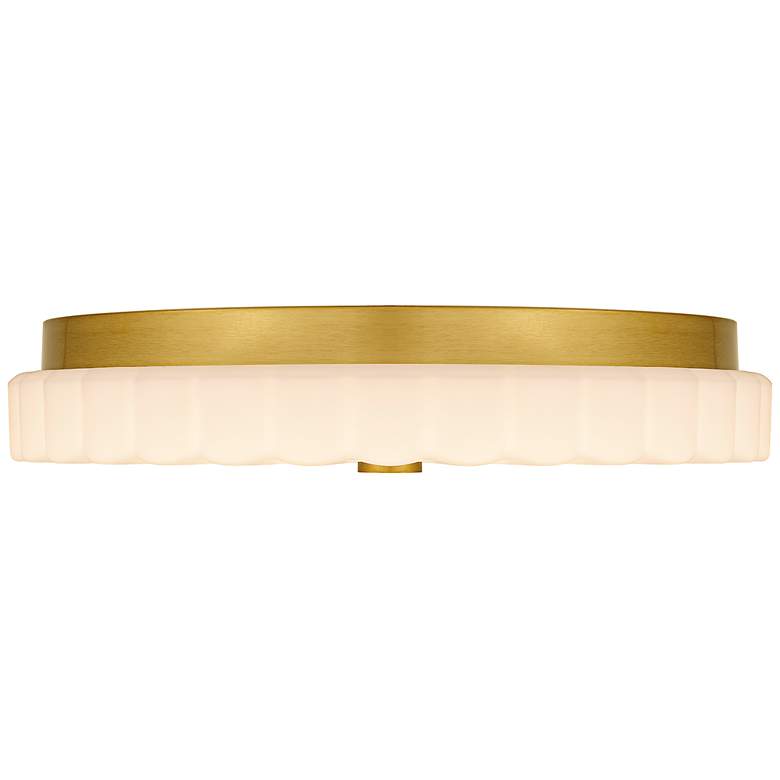 Image 3 Quoizel Cherbury 16" Wide Brushed Gold LED Ceiling Light more views