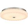 Quoizel Cherbury 16" Wide Brushed Nickel LED Ceiling Light