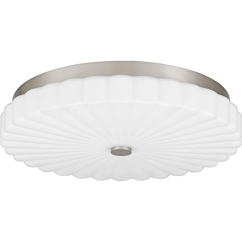 Image 2 Quoizel Cherbury 16" Wide Brushed Nickel LED Ceiling Light more views