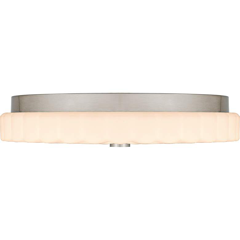 Image 3 Quoizel Cherbury 16" Wide Brushed Nickel LED Ceiling Light more views