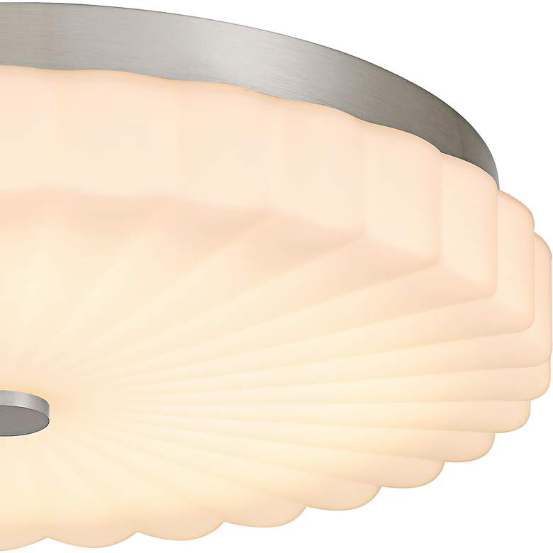 Image 5 Quoizel Cherbury 16" Wide Brushed Nickel LED Ceiling Light more views