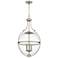 Quoizel Chicago 17 1/2" Wide Brushed Nickel 3-Light Pendant