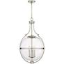 3_Quoizel Chicago 17 1/2" Wide Brushed Nickel 3-Light Pendant more views