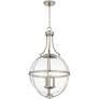 4_Quoizel Chicago 17 1/2" Wide Brushed Nickel 3-Light Pendant more views