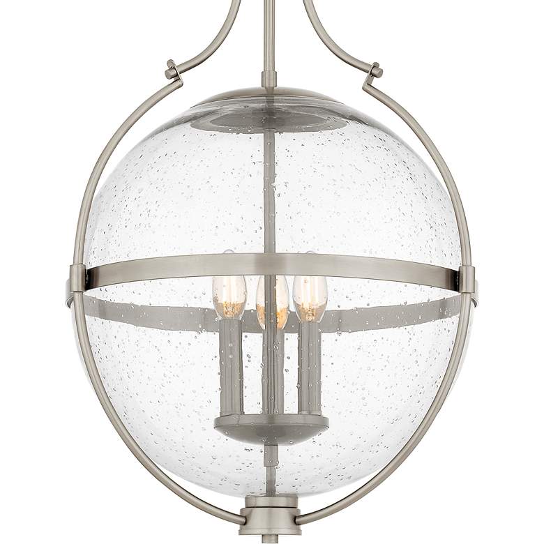 Image 5 Quoizel Chicago 17 1/2" Wide Brushed Nickel 3-Light Pendant more views