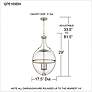 7_Quoizel Chicago 17 1/2" Wide Brushed Nickel 3-Light Pendant more views