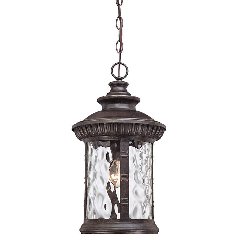 Image 1 Quoizel Chimera 19 inchH Bronze Outdoor Pendant Light