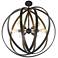 Quoizel Circuit 30" Wide 6-Light Western Bronze Pendant