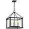 Quoizel Citadel 17" Wide Earth Black 8-Light Pendant Light