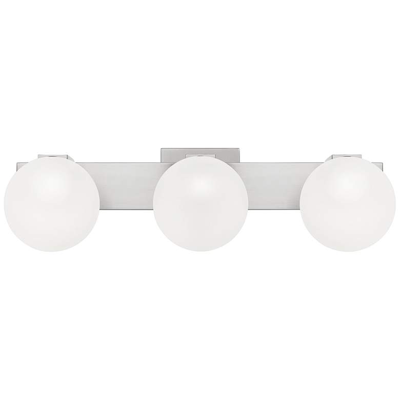 Image 1 Quoizel Clements 23" Wide Brushed Nickel 3-Light Bath Light
