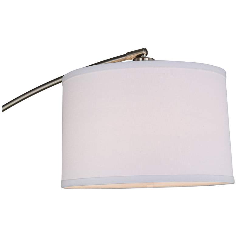 Image 4 Quoizel Clift 65 inch Modern Brushed Nickel Adjustable Arc Floor Lamp more views