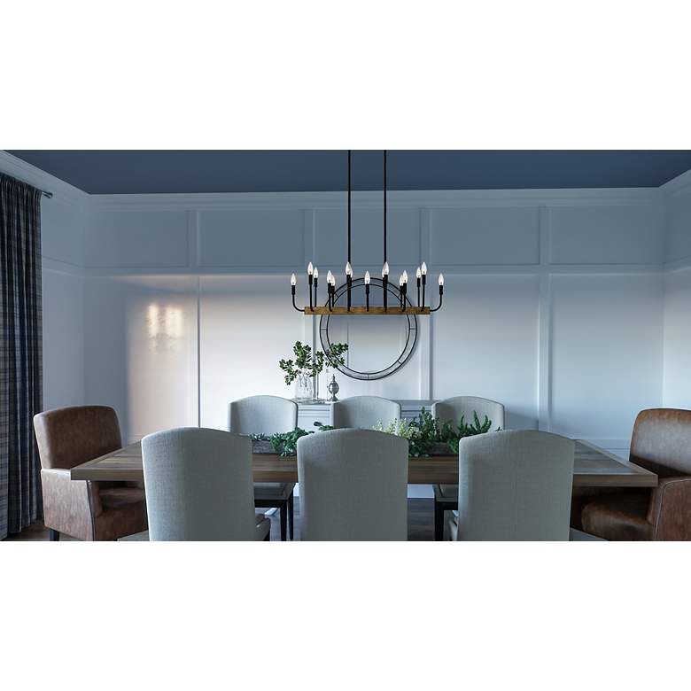 Image 7 Quoizel Coda 39" Wide Matte Black 16-Light Island Chandelier more views