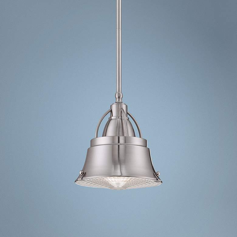 Image 1 Quoizel Cody 8" Wide Nickel Mini-Pendant Light