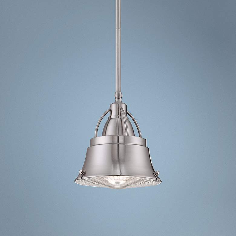 Image 1 Quoizel Cody 8 inch Wide Nickel Mini-Pendant Light