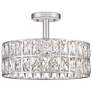 Thumbnail2 of Quoizel Coffman 14" Wide Polished Nickel Drum Ceiling Light