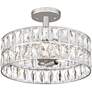 Thumbnail4 of Quoizel Coffman 14" Wide Polished Nickel Drum Ceiling Light more views
