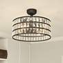 2_Quoizel Coffman 22 1/2" Wide Bronze 4-Light LED Ceiling Light with Fan
